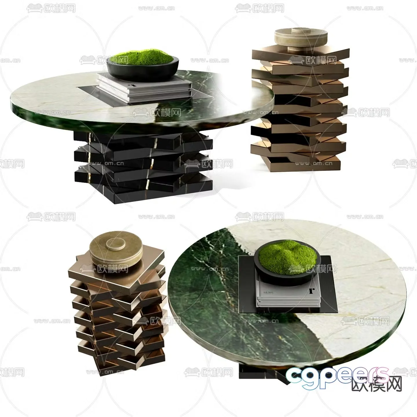 Cattelan Italia marble coffee table 3d model