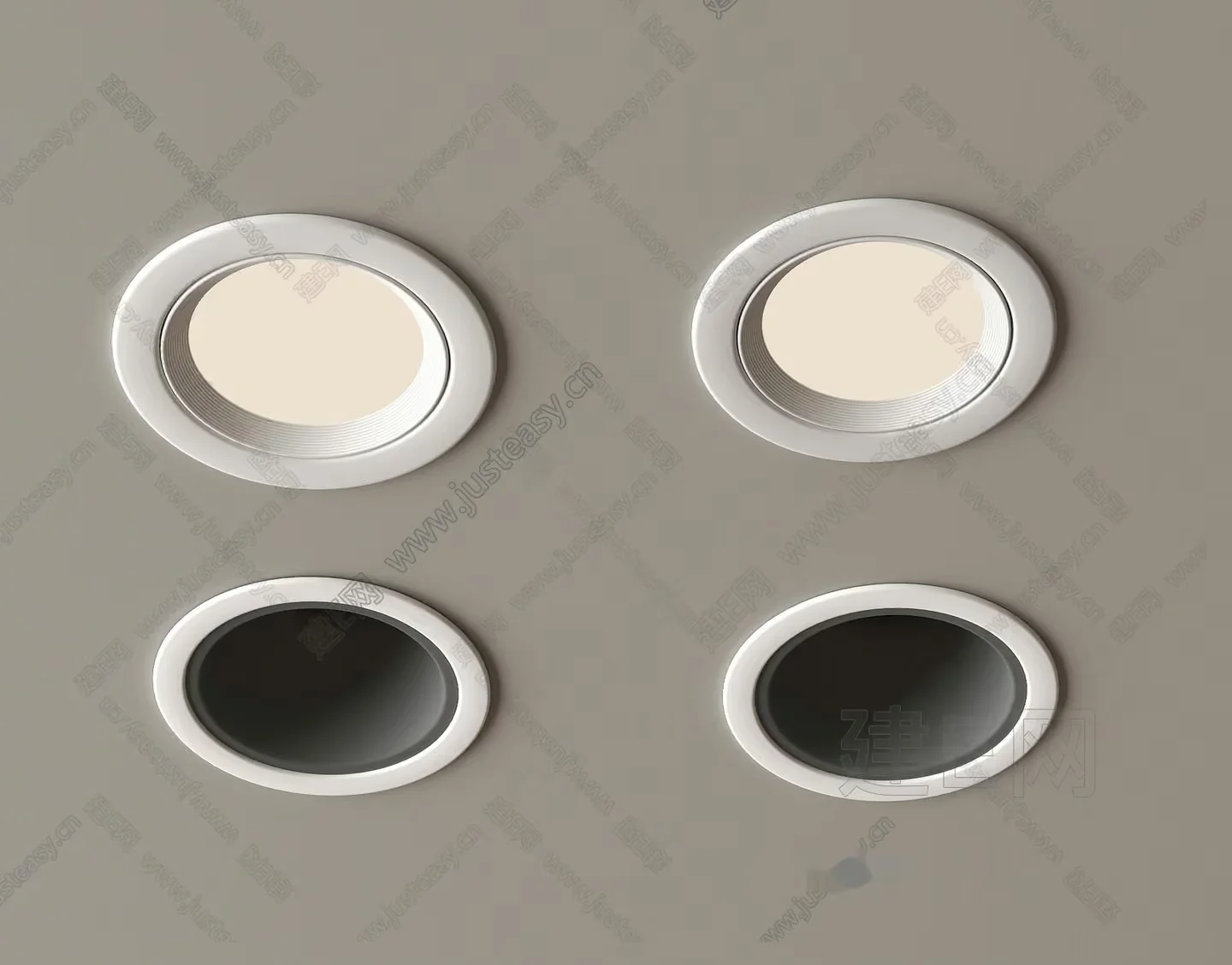 Modern Recessed Lighting Fixtures 3D Model – 7262 – VRAY Render