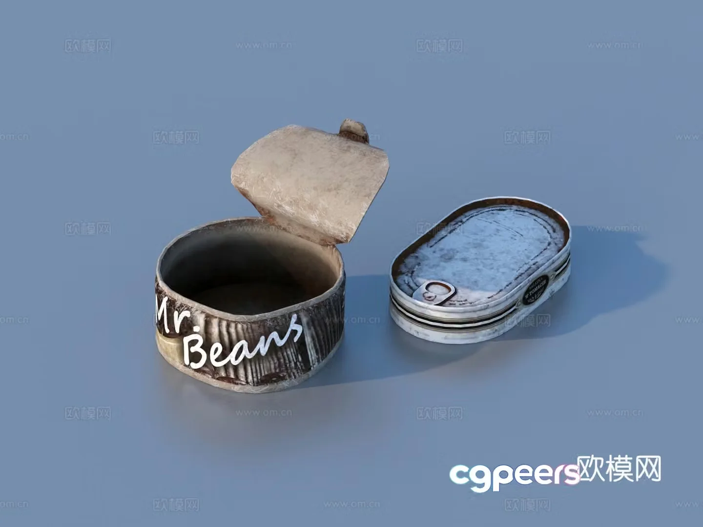 Canned lunch meat canned instant canned 3D model