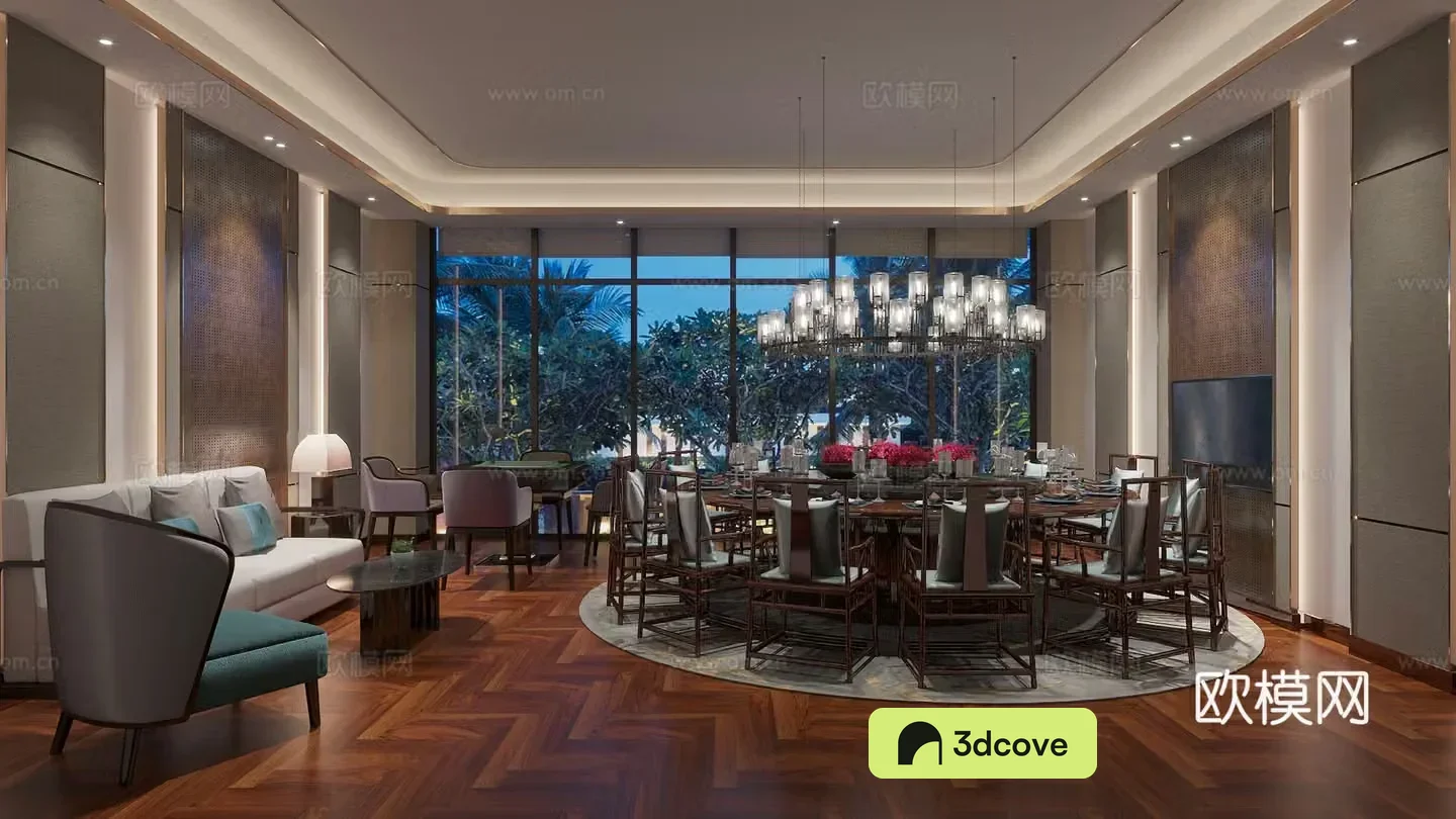 New Chinese Restaurant Box 3D Model