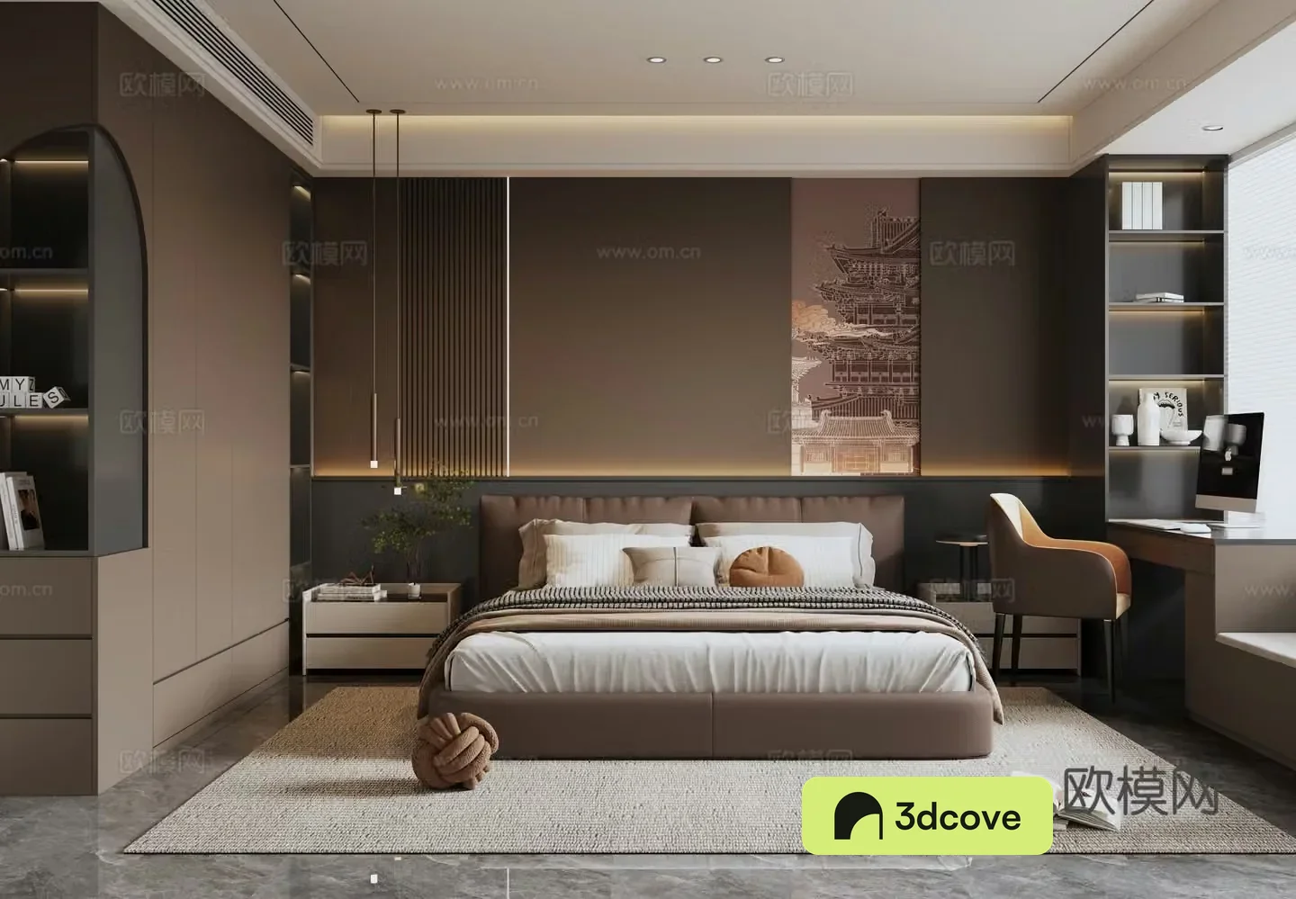 Modern Italian home bedroom