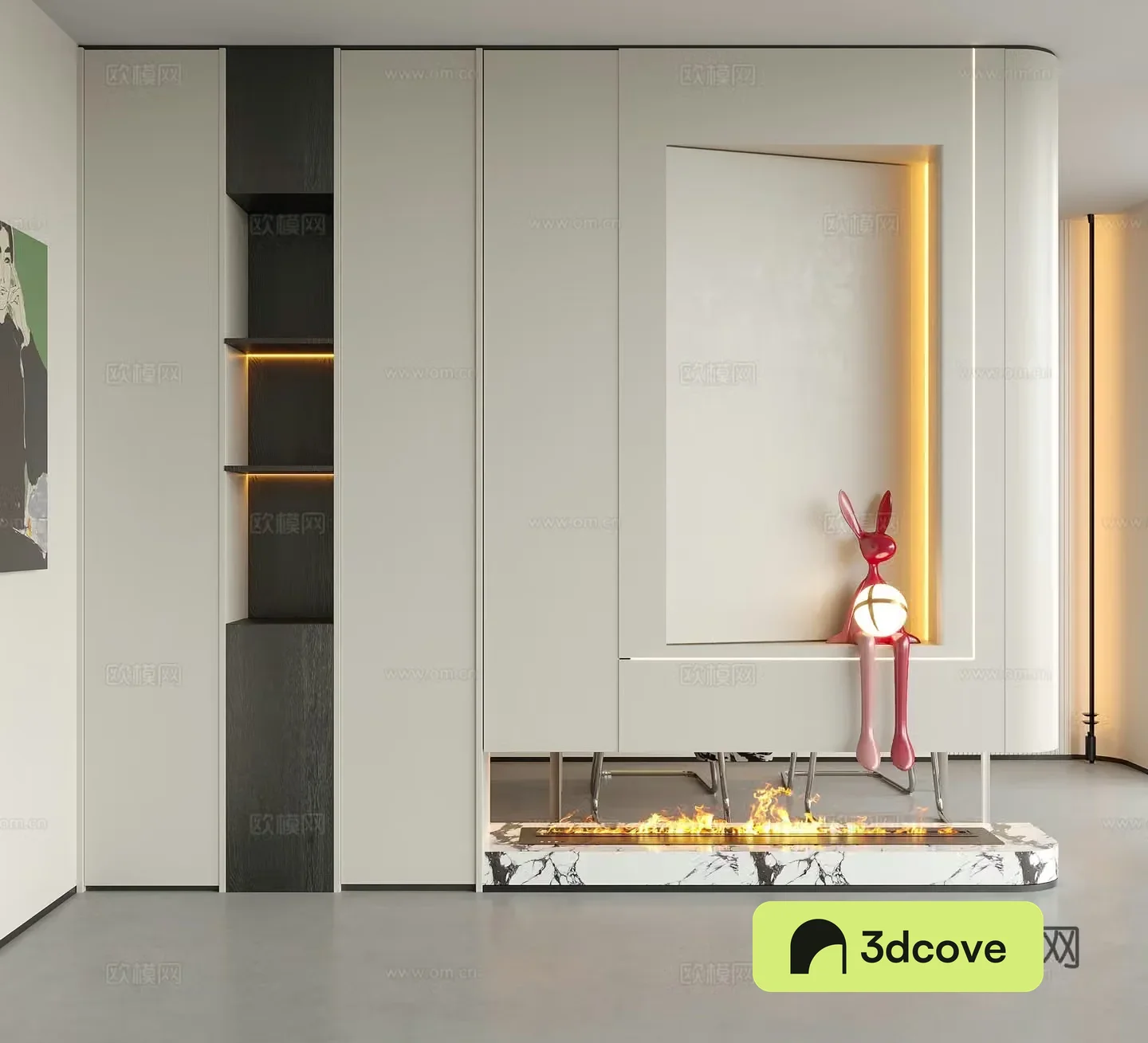 Modern decorative entrance door partition