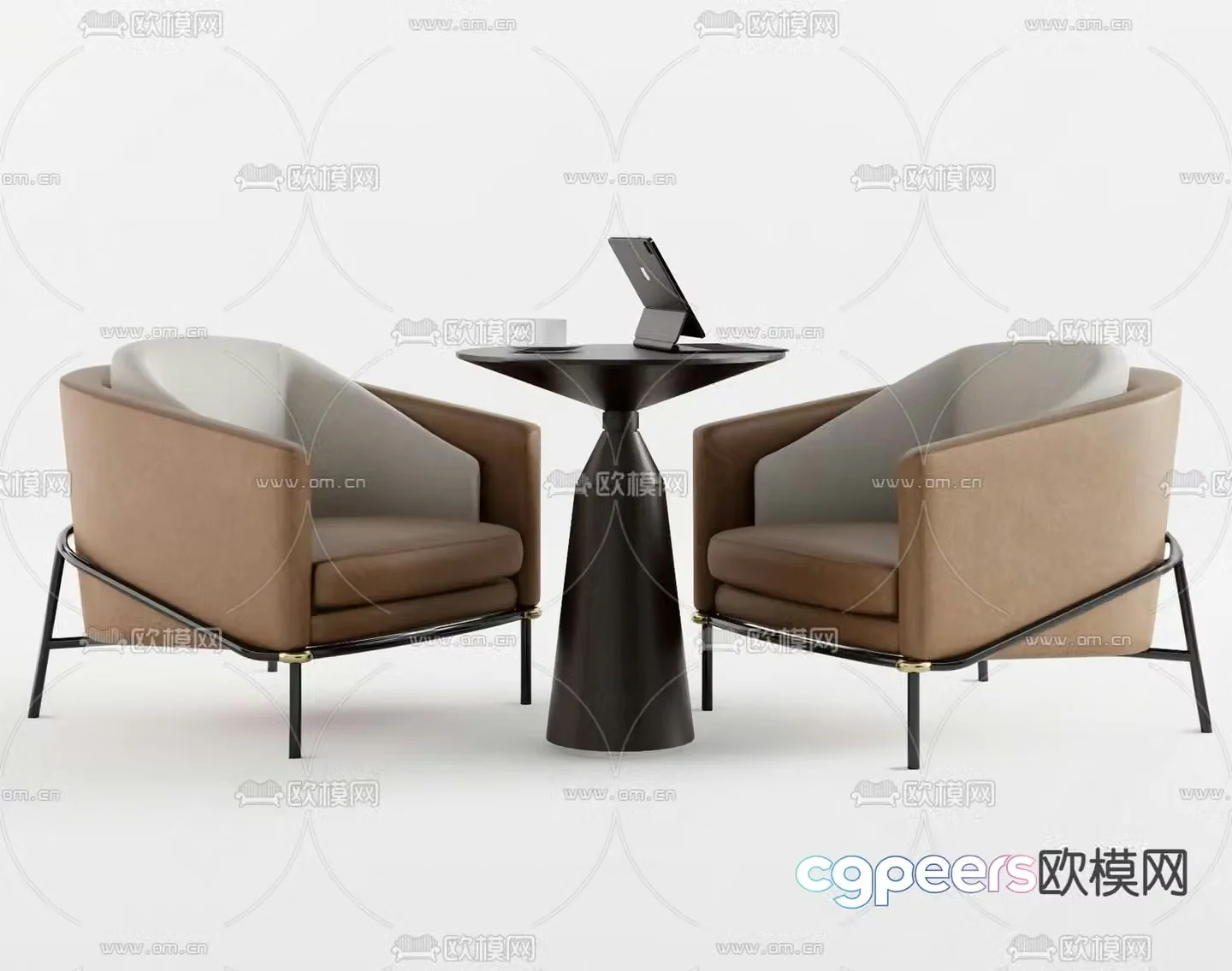 Leisure tables and chairs Negotiation tables and chairs 3d model