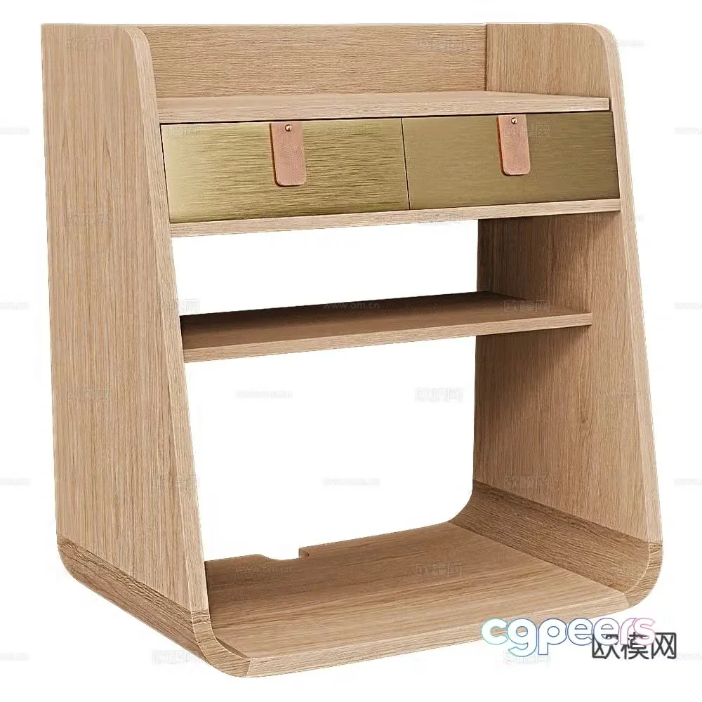 HartÃ´ nordic bedside table 3d model