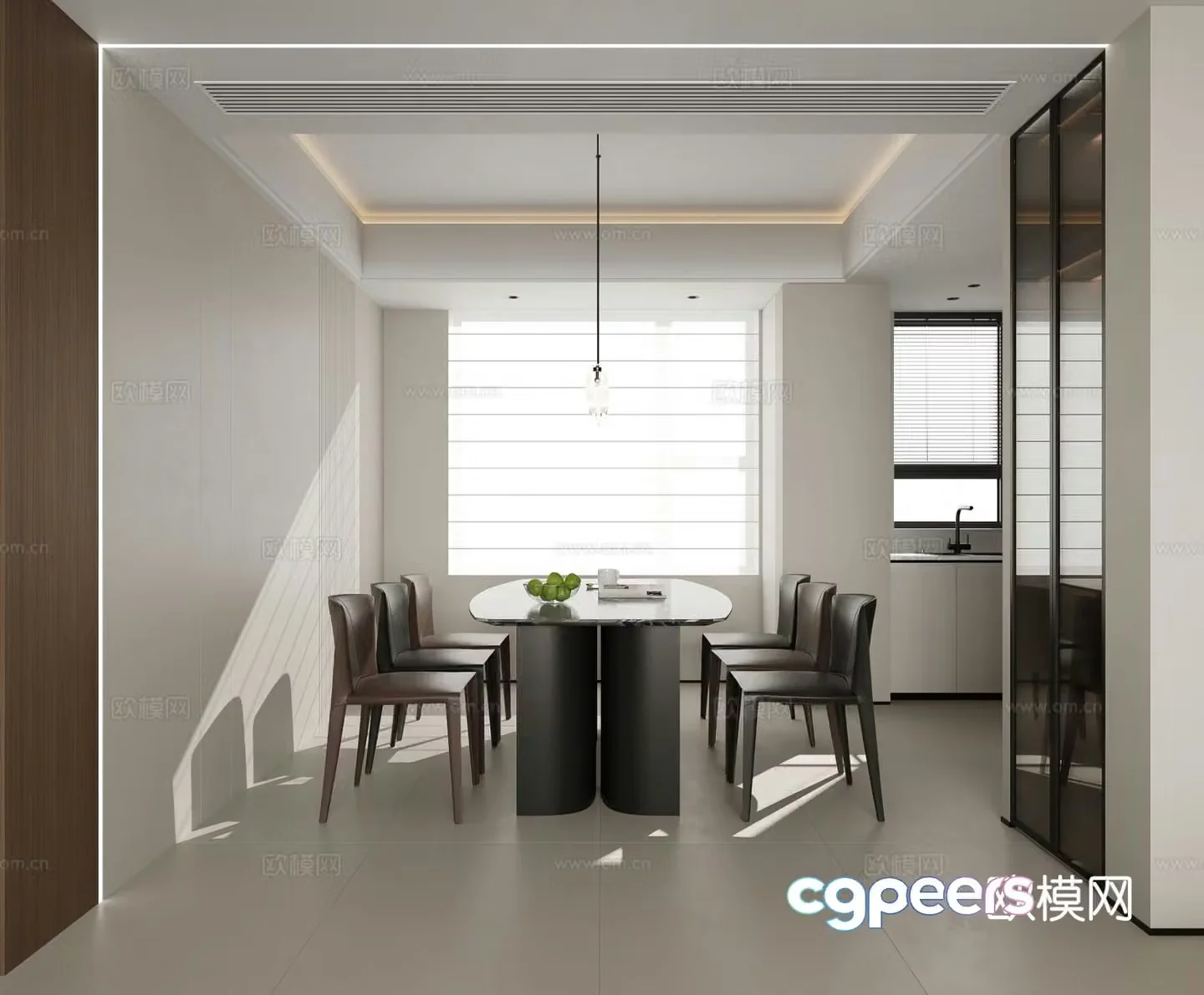 Modern restaurant 3d model