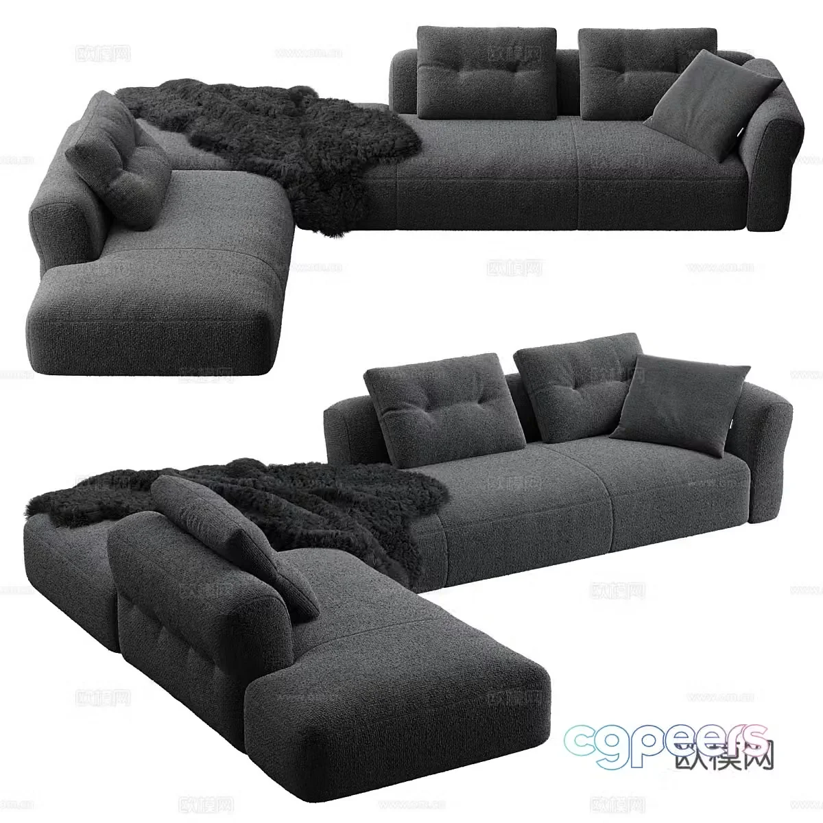 Corner sofa 3d model
