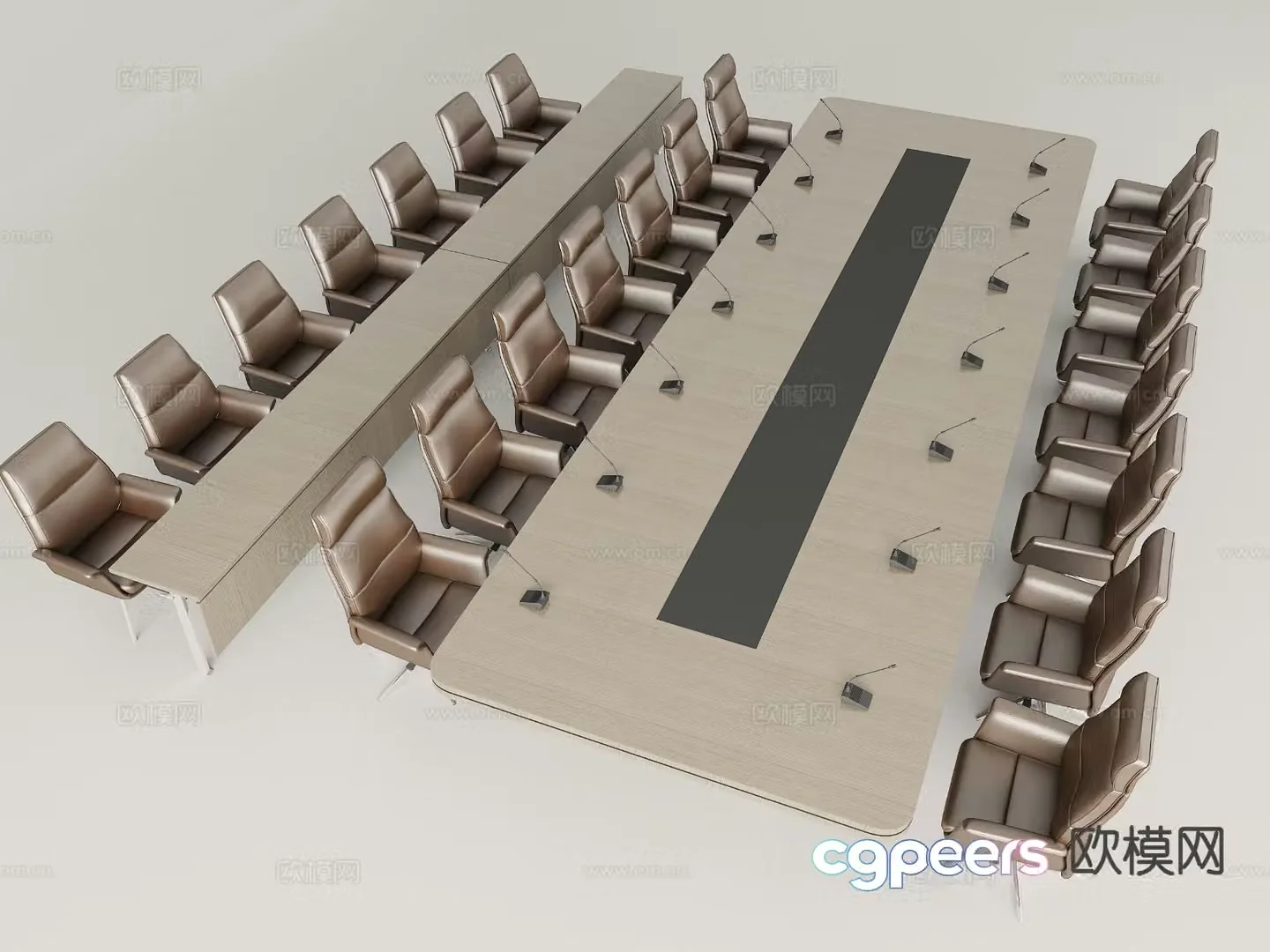Modern conference table 3d model