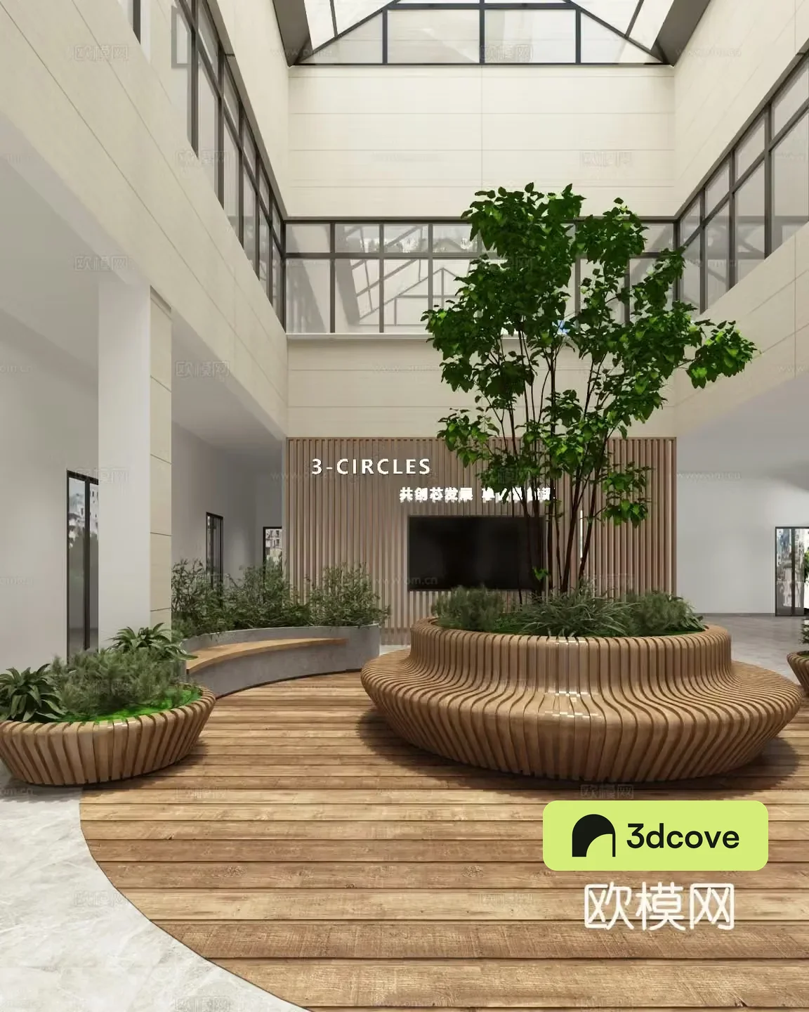 Modern office leisure area