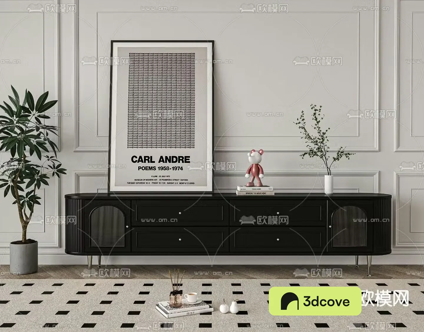 French TV cabinet