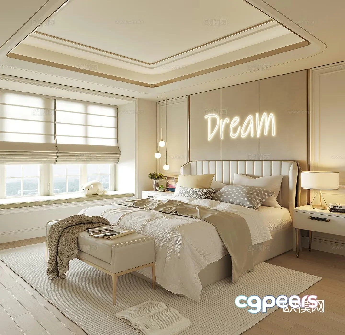 Modern children’s bedroom 3d model