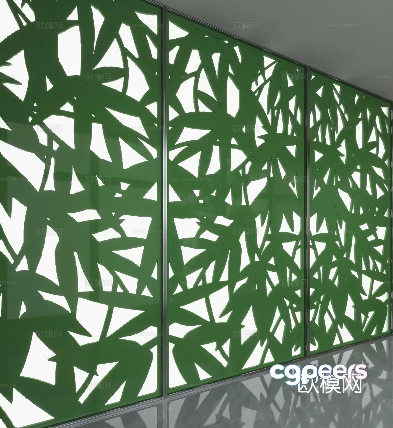 Modern background wall 3d model
