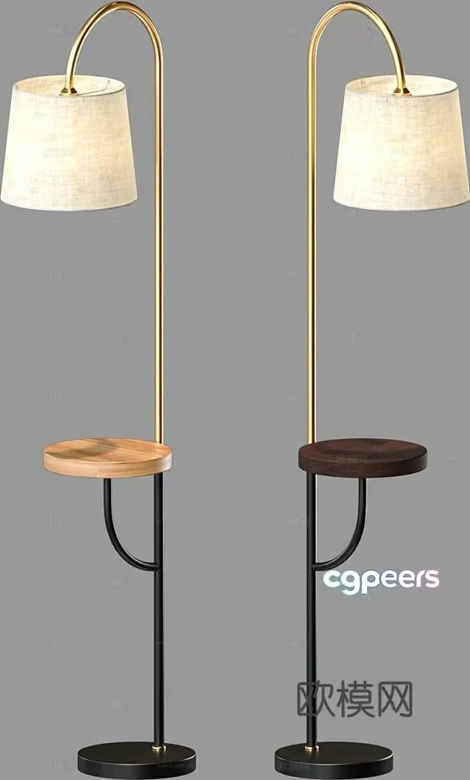 Nordic floor lamp 3d model