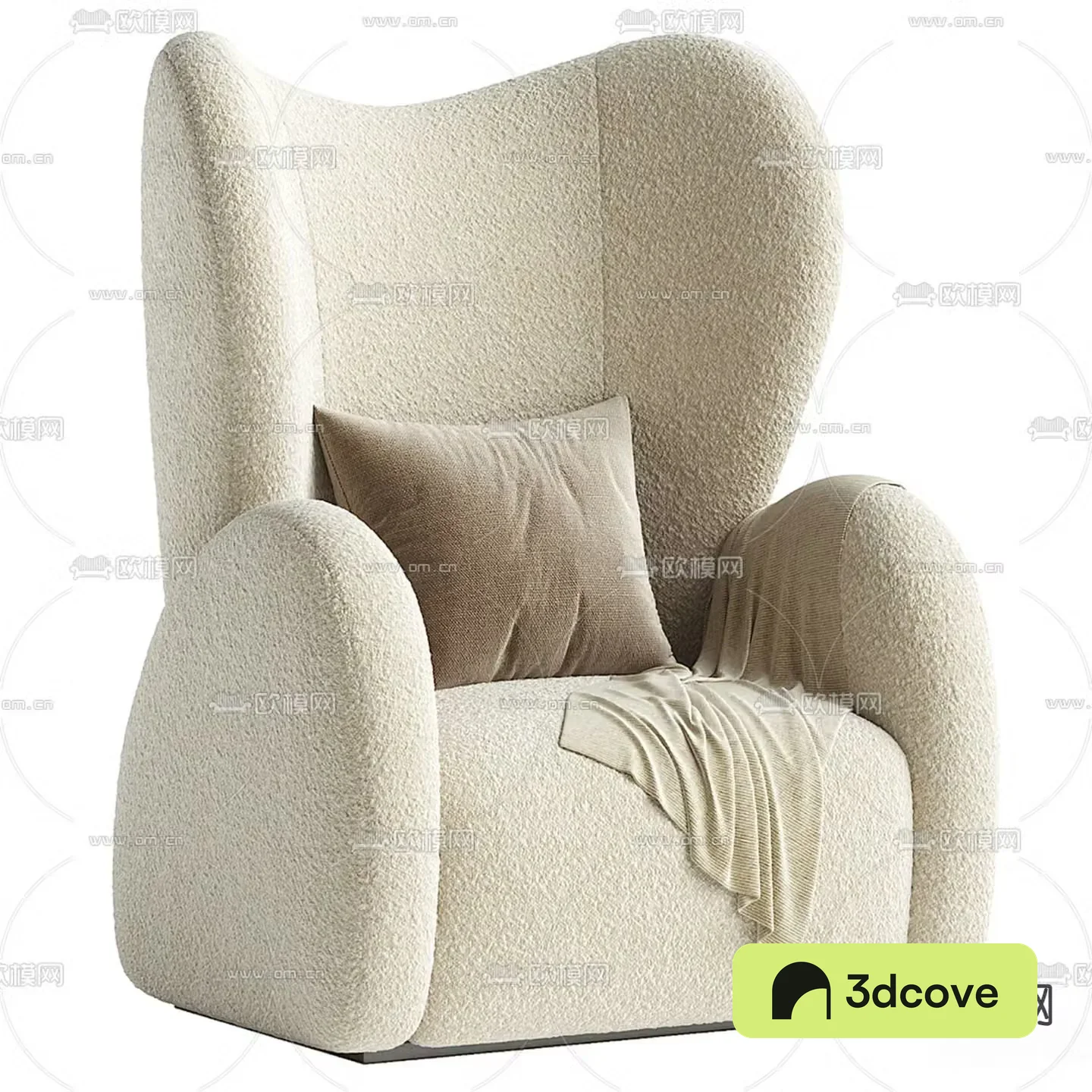 Cream style sofa single sofa