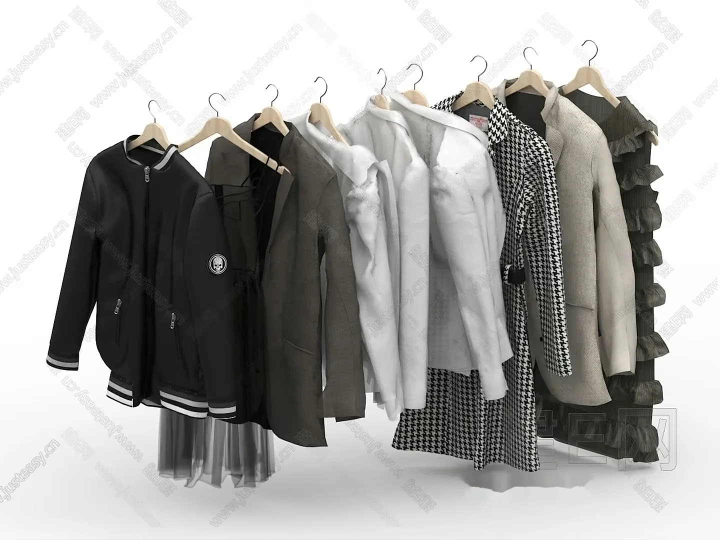A Collection Of Clothes 3D Model – 20725 – VRAY Render