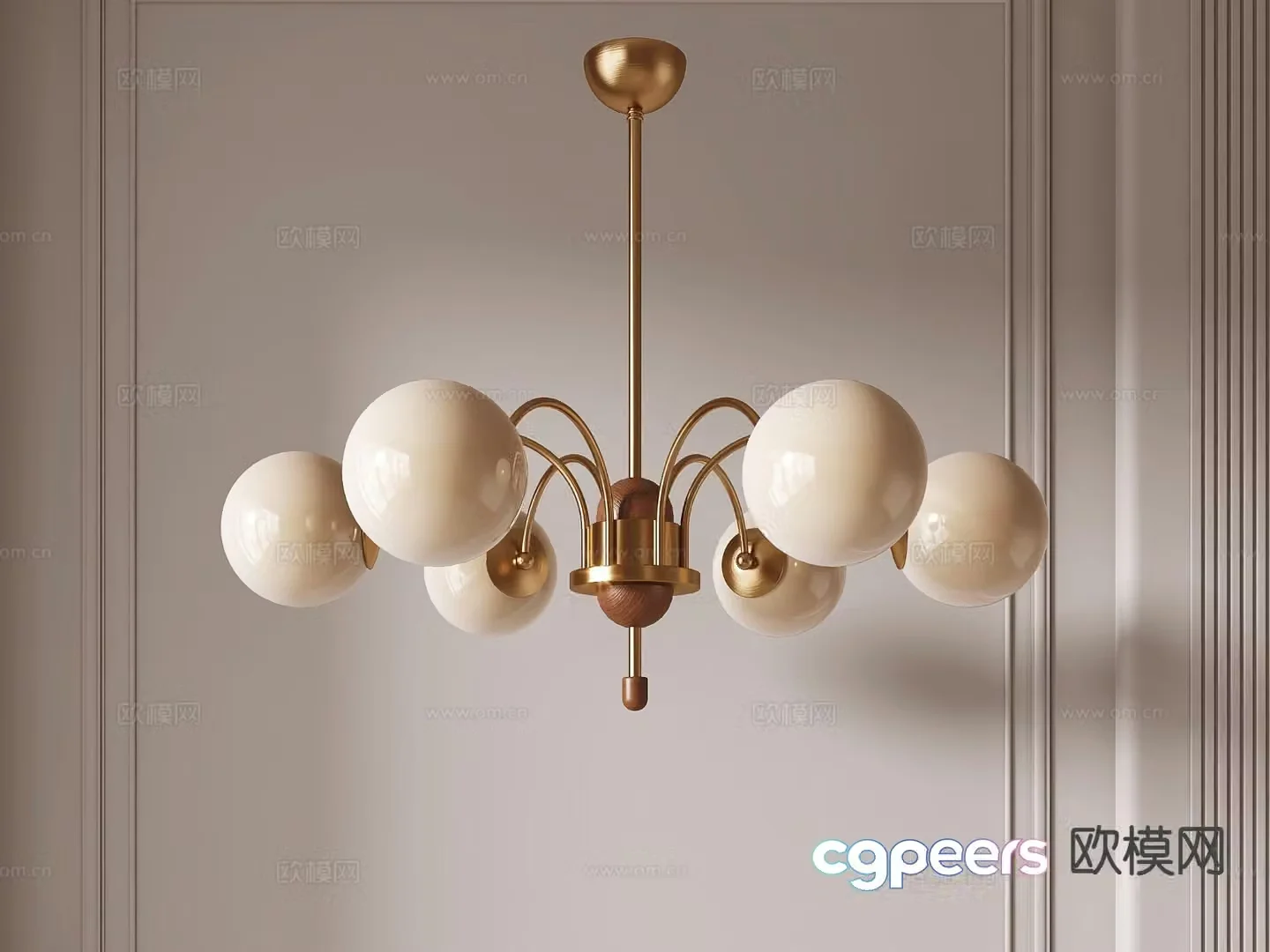 French chandelier hall chandelier 3d model