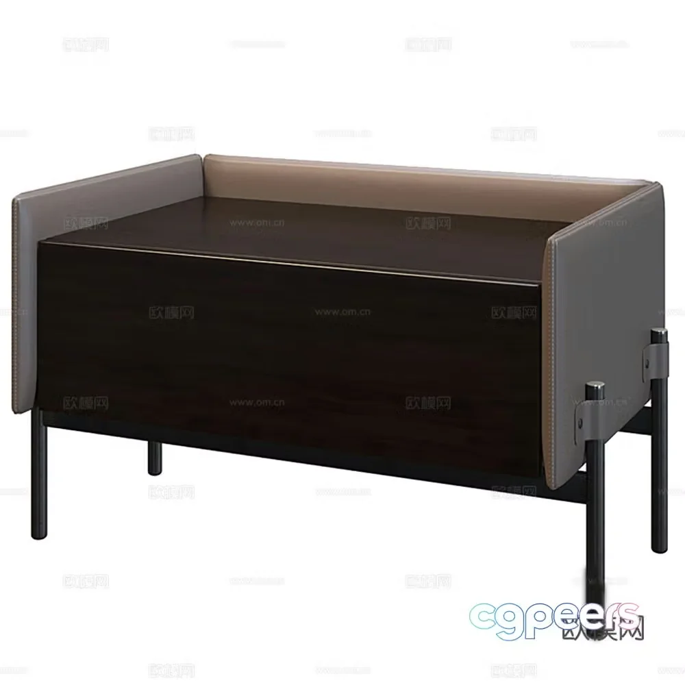 Cabinet low cabinet bedside table 3d model