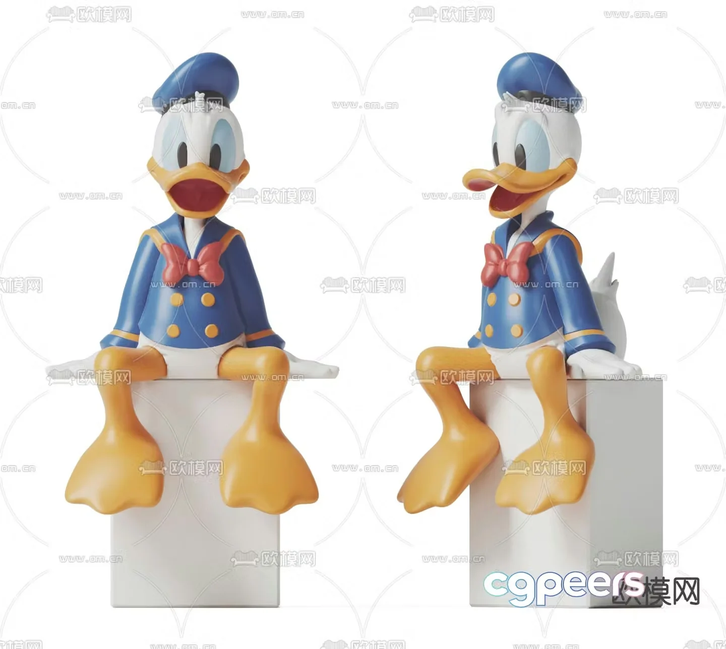 Modern Disney Donald Duck toy ornament 3d model