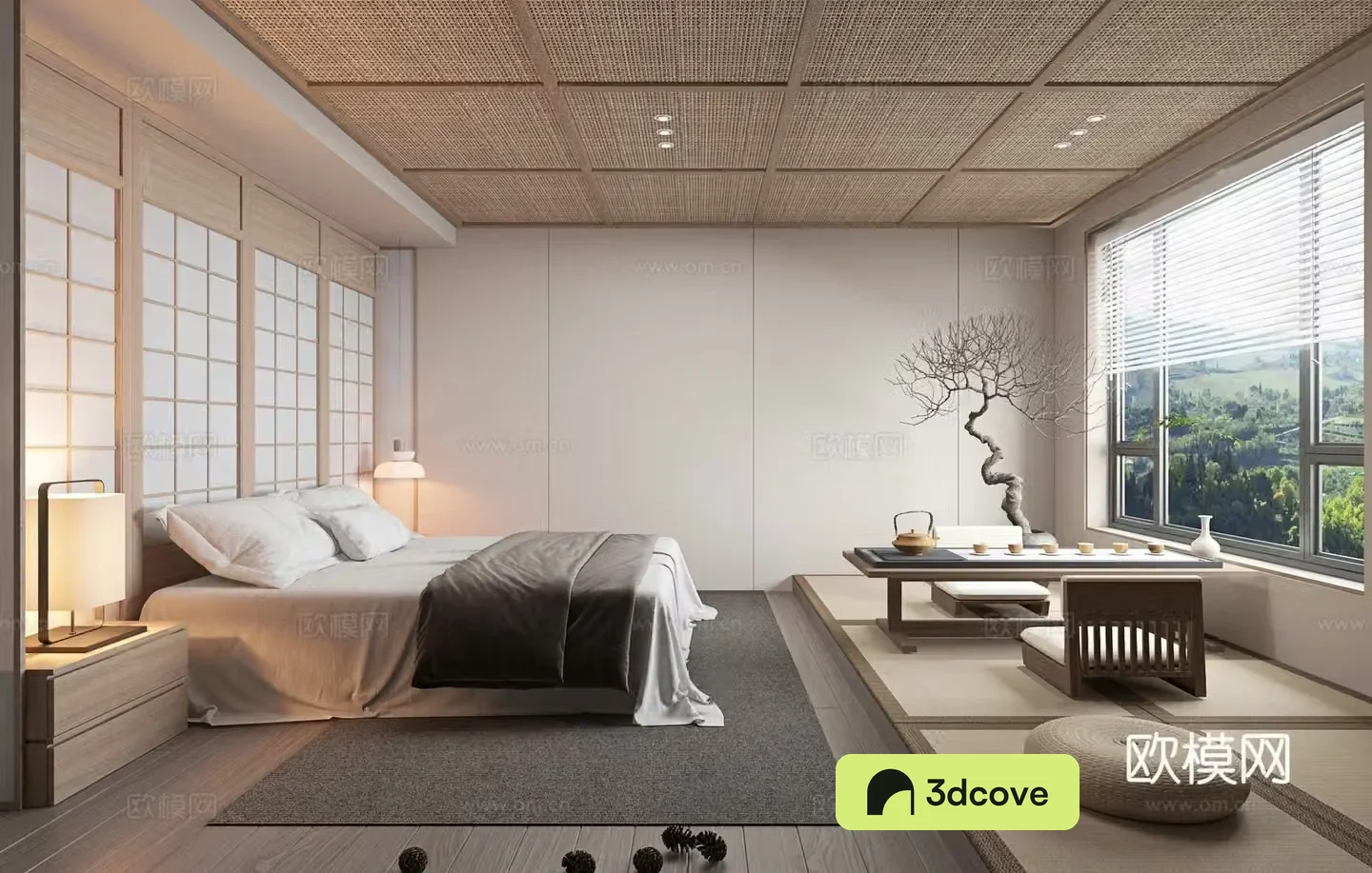 Japanese style B&B room hotel room
