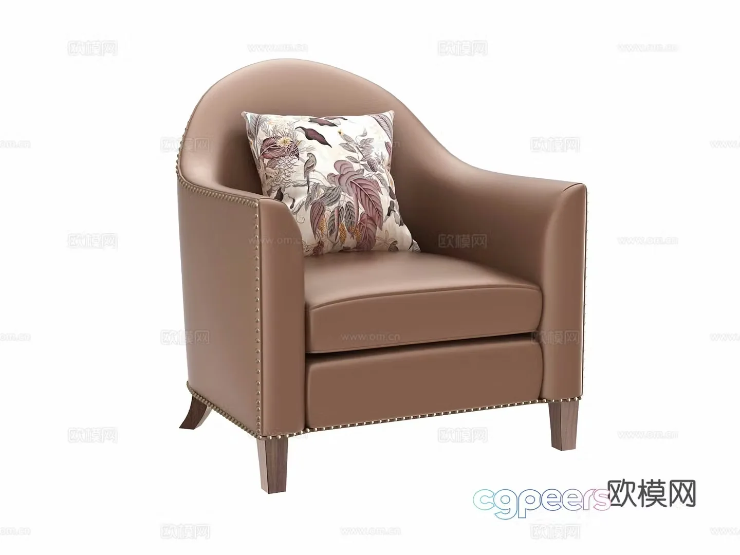 Single sofa 3d model