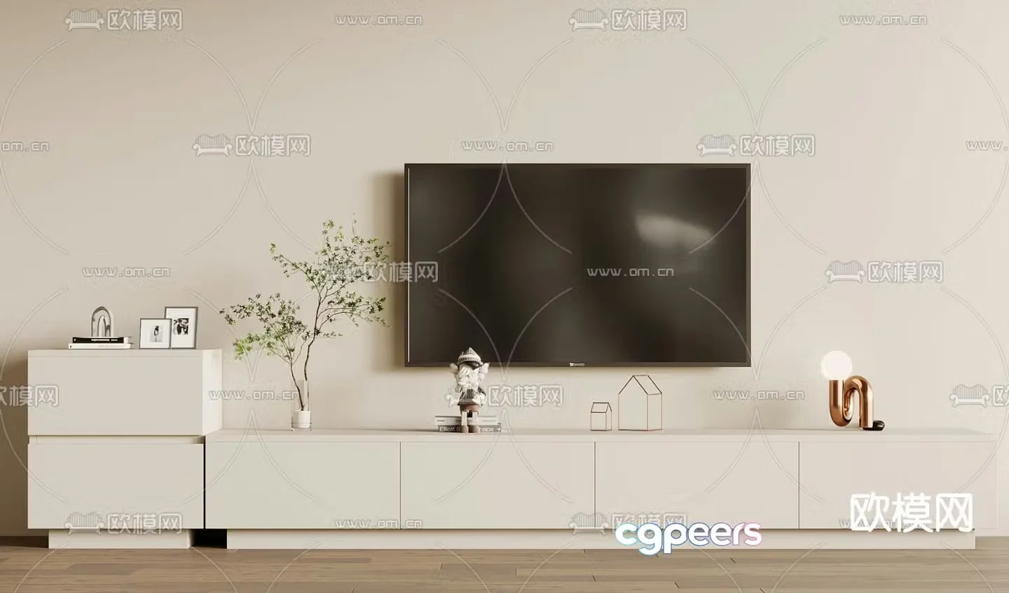 Modern TV cabinet 3d model