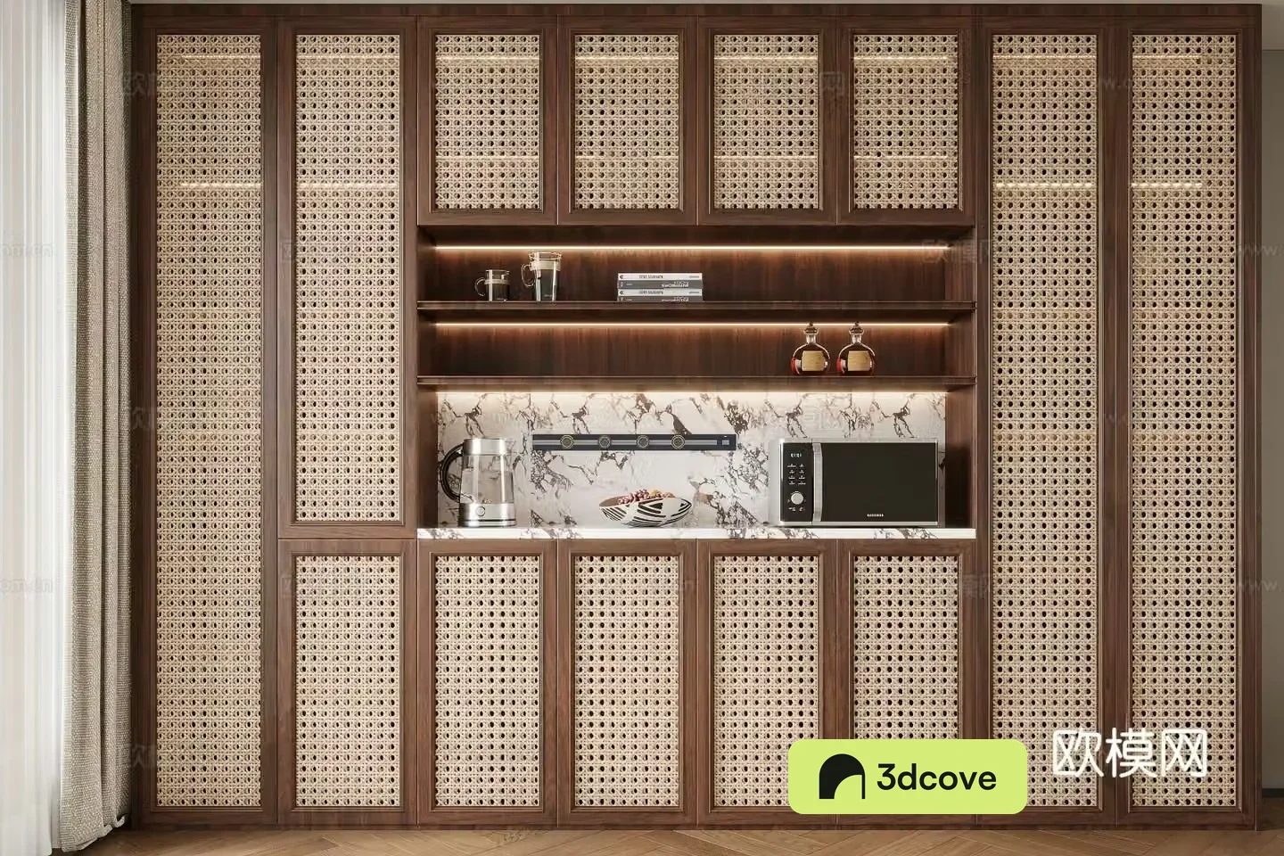 Medieval style wine cabinet