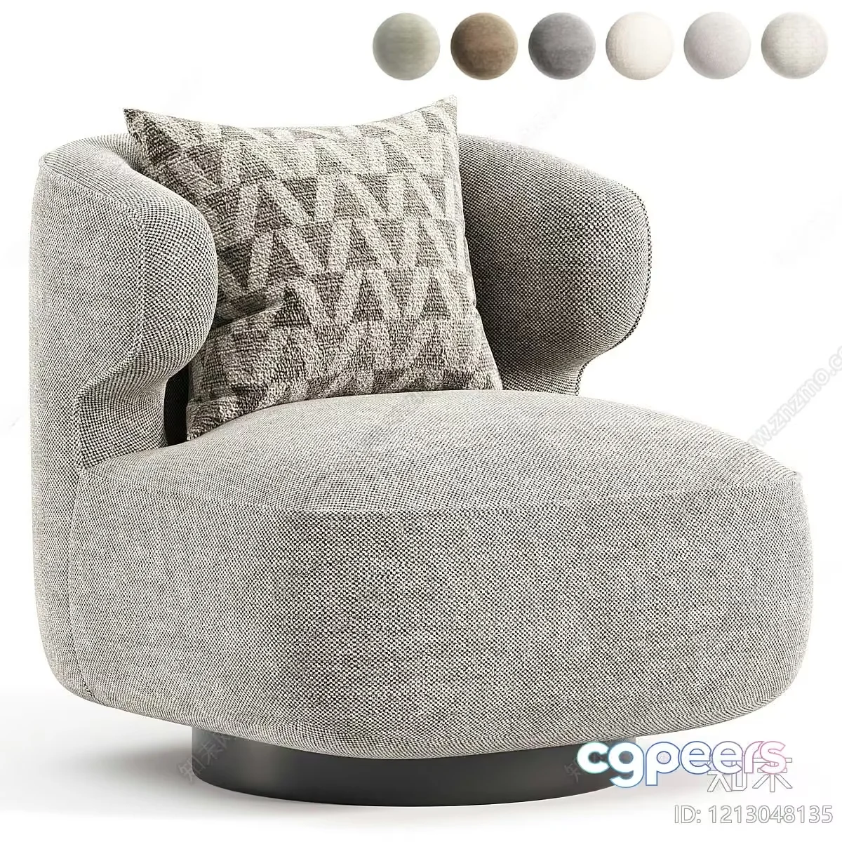 Modern Swivel Chair 3D Model – 4448 – VRAY Render