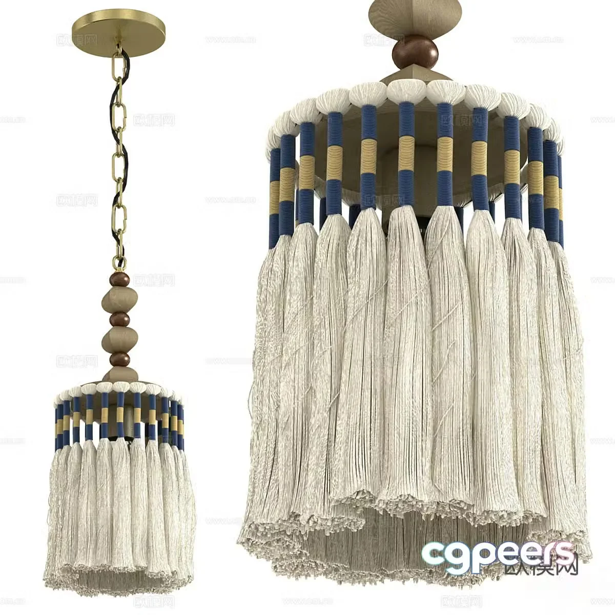 Curtain accessories 3d model