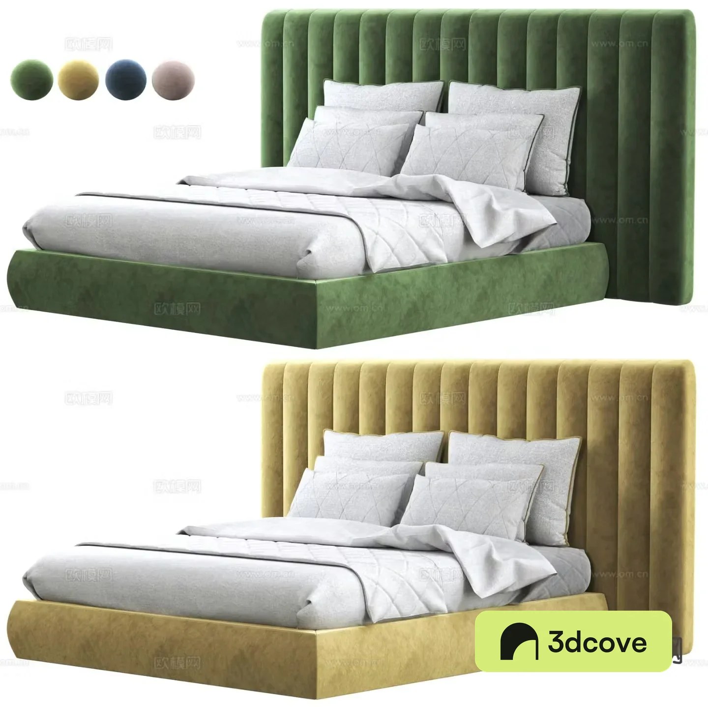 Modern double bed