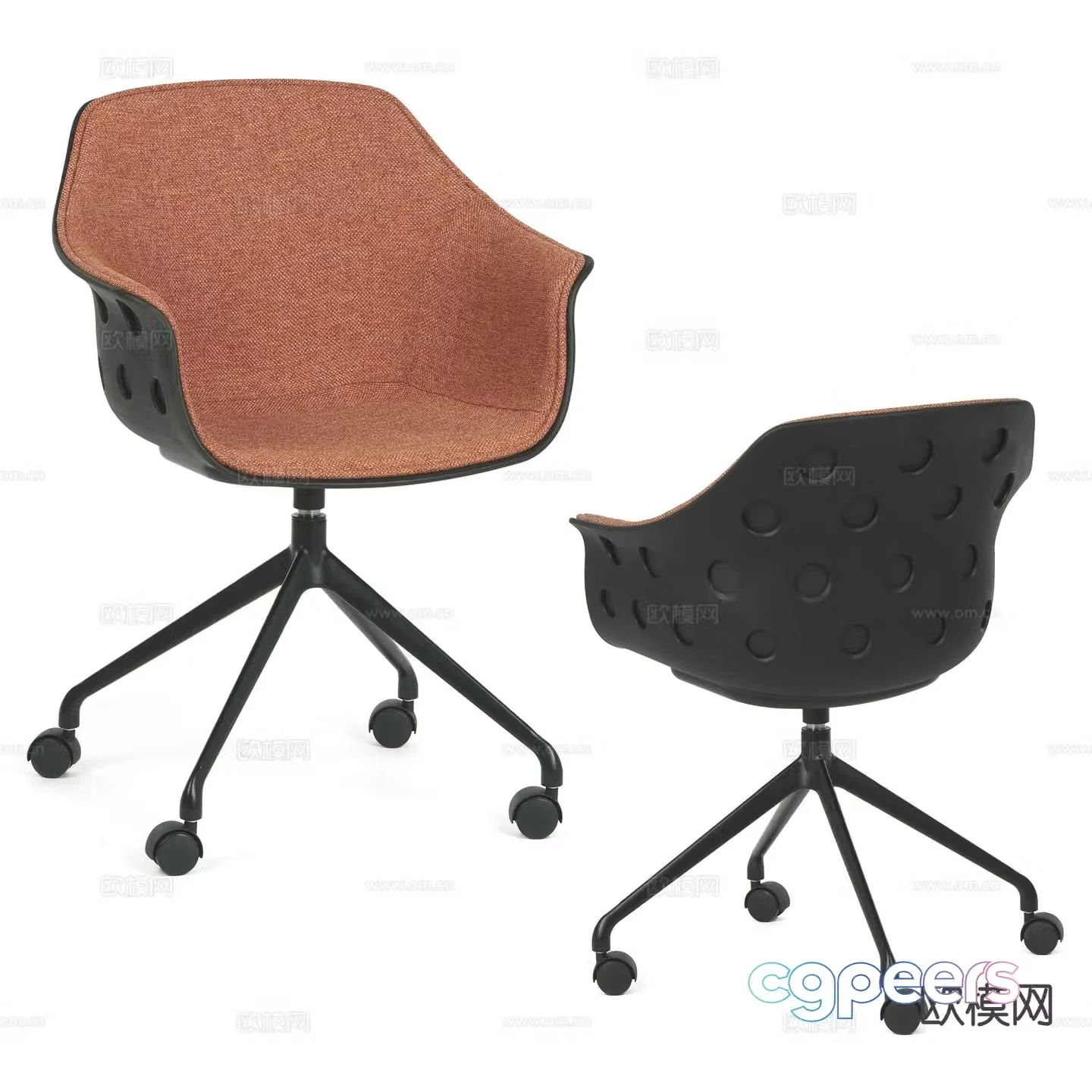 Modern office chair swivel chair conference chair 3d model