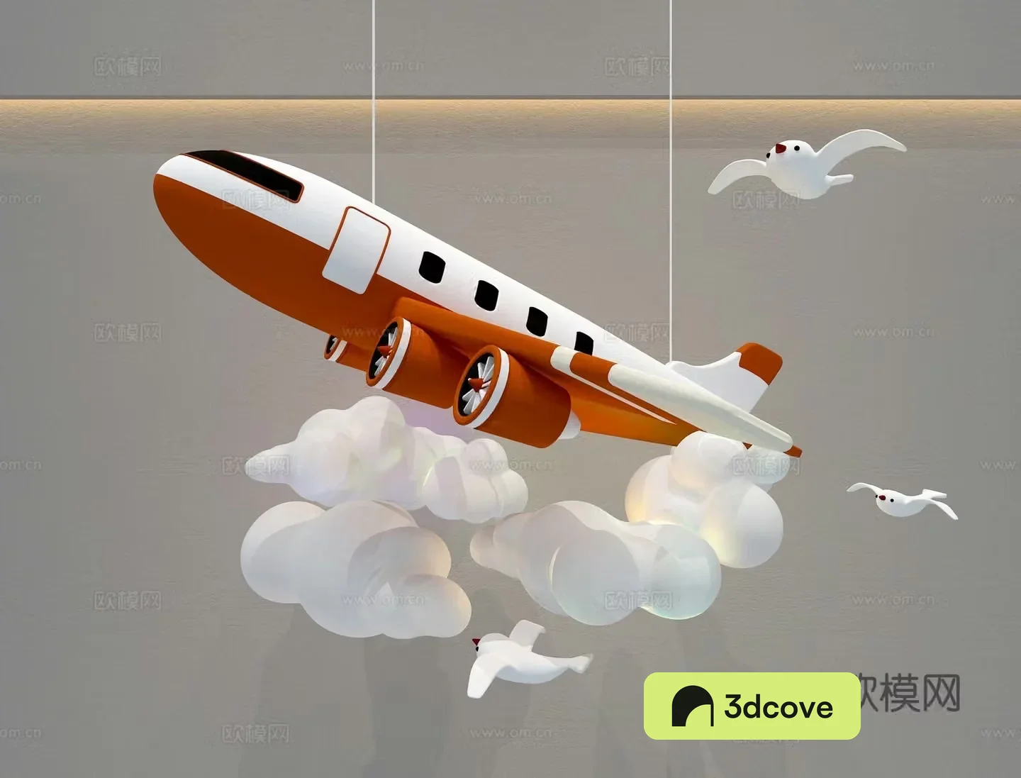 Cartoon airplane chandelier children’s chandelier