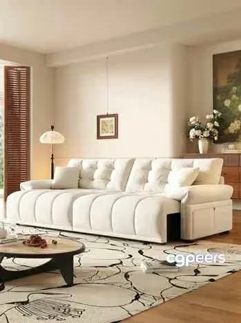 Modern White Sofa 3D Model – 4189 – CORONA Render