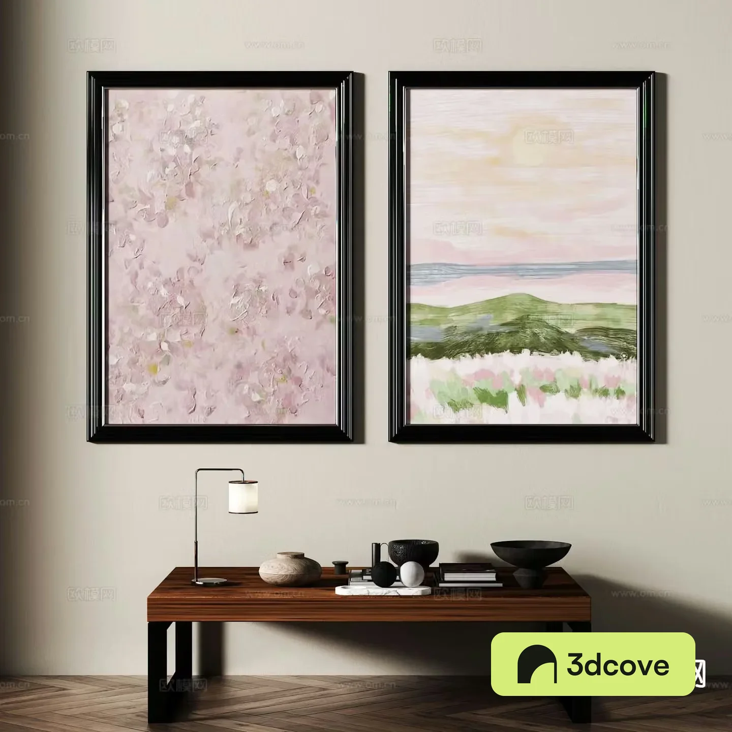 Medieval style art painting flower painting decorative painting