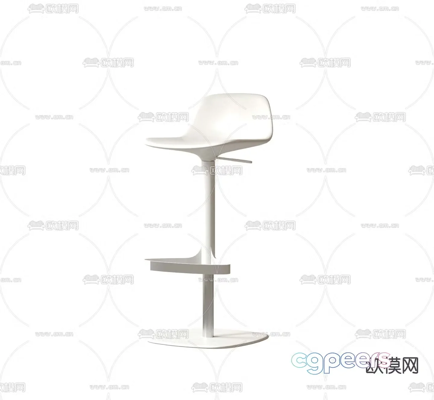 Modern bar stool bar stool 3d model