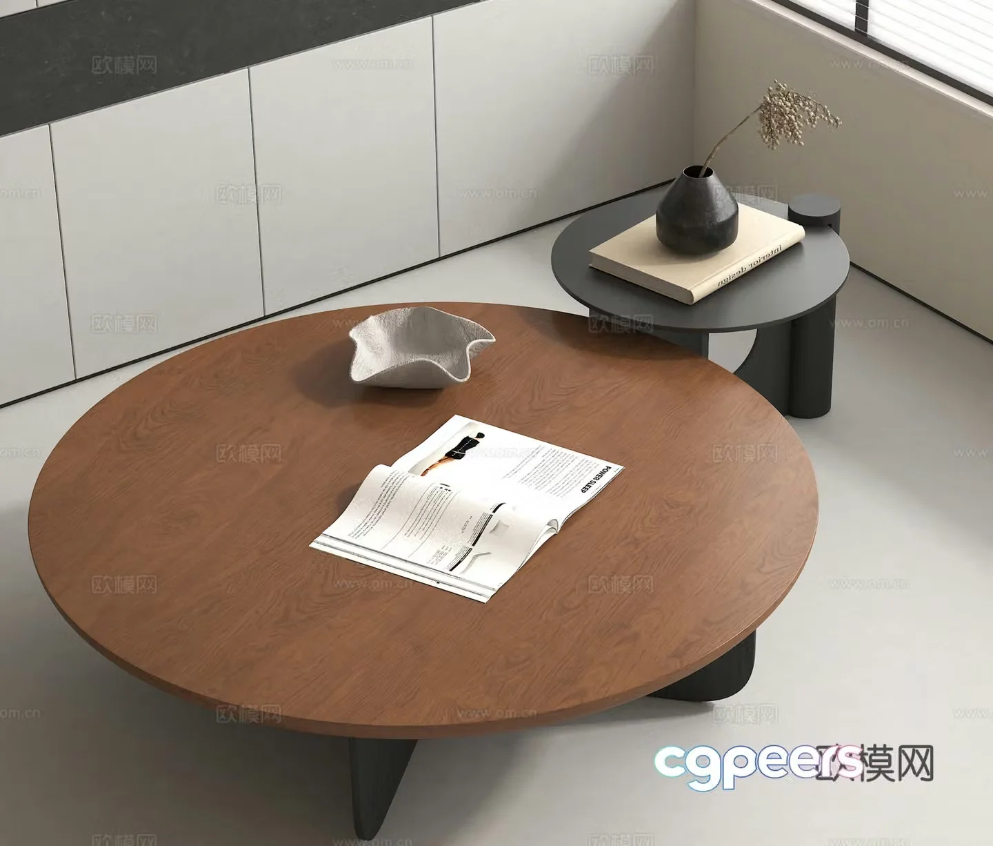 Coffee table mother and child coffee table 3D model