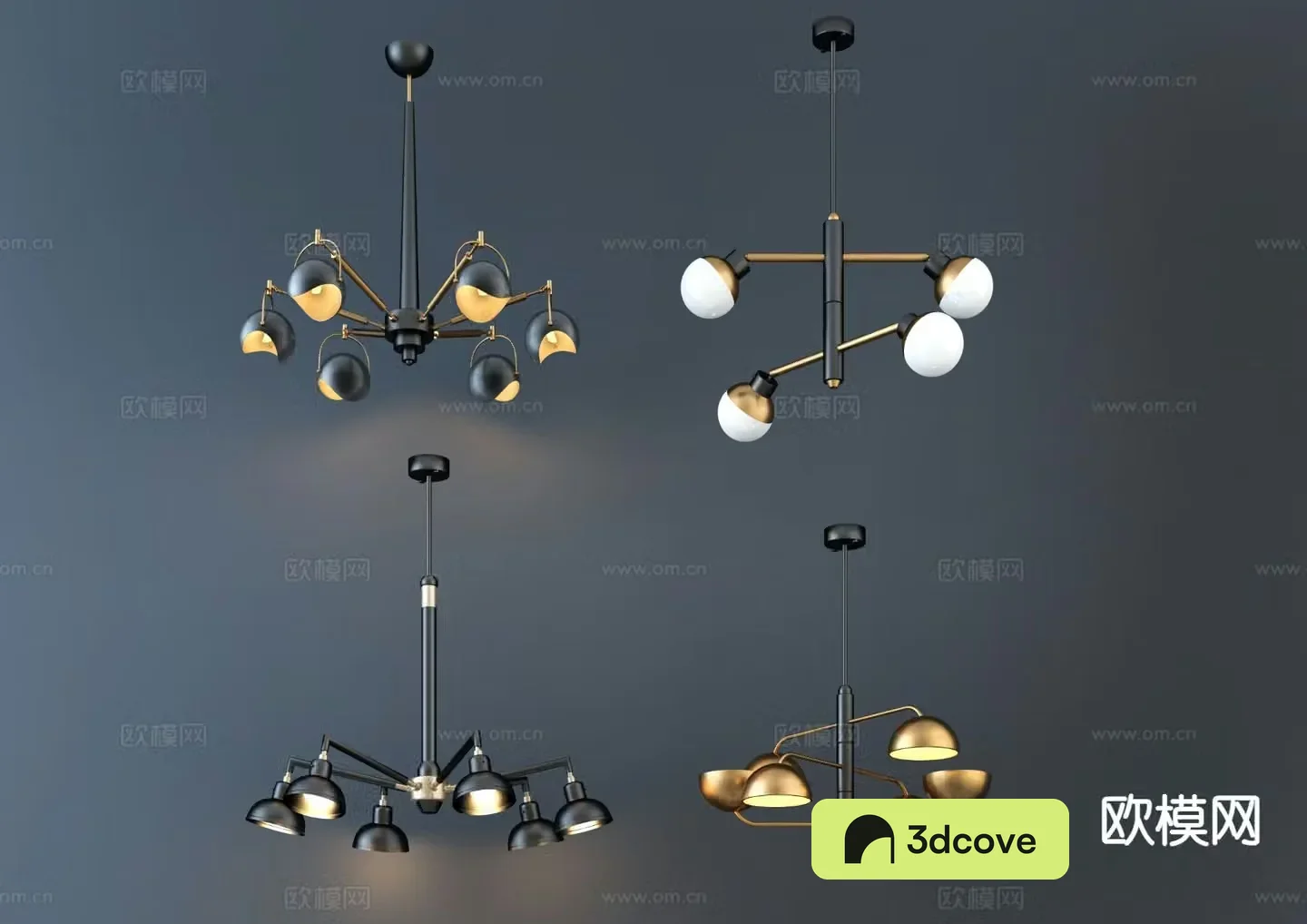 Nordic multi-head chandelier