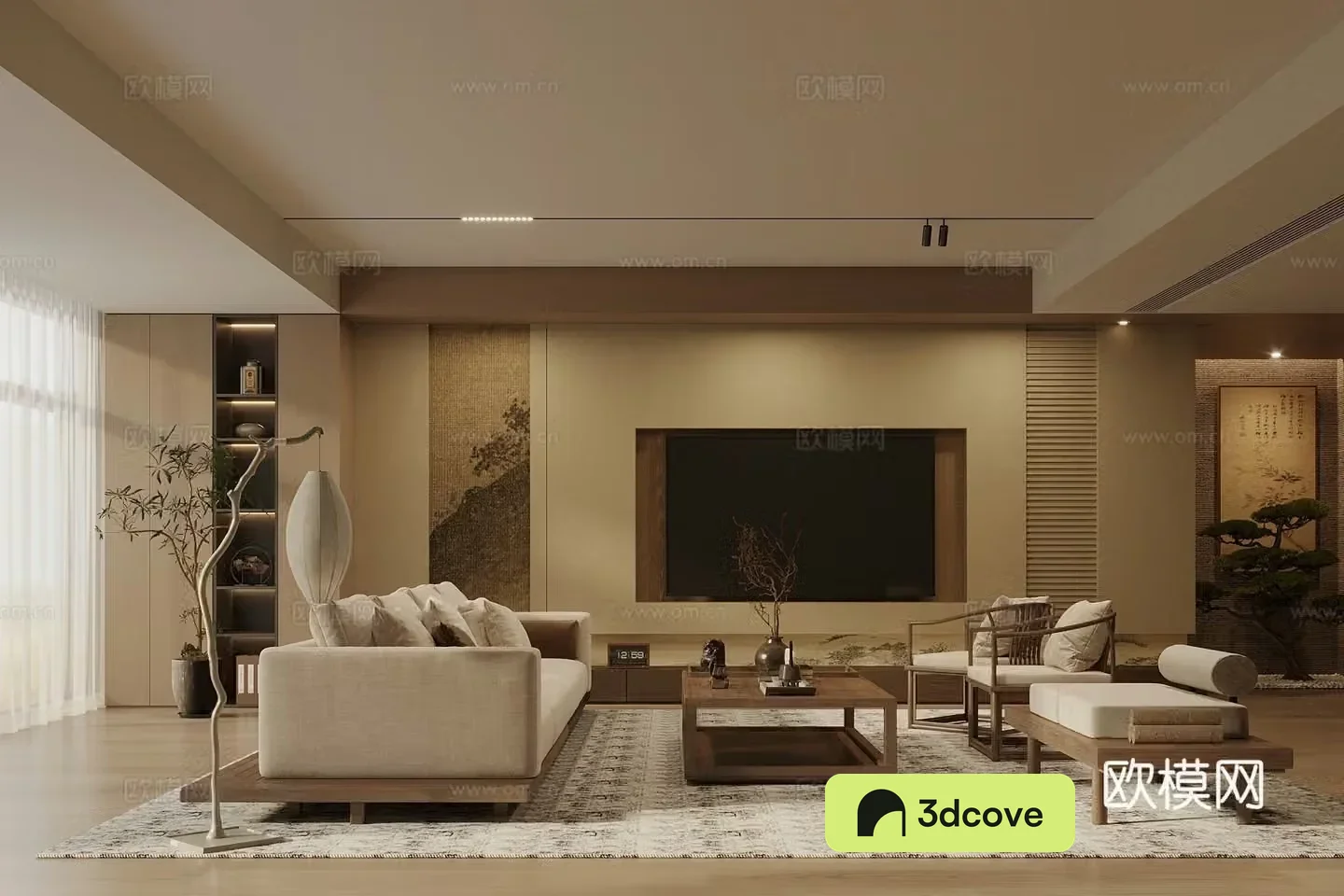 Song’s new stroke living room sofa and coffee table combination TV background wall leisure chair coffee table