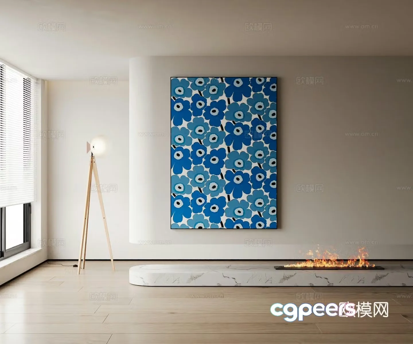 Modern decorative painting 3d model