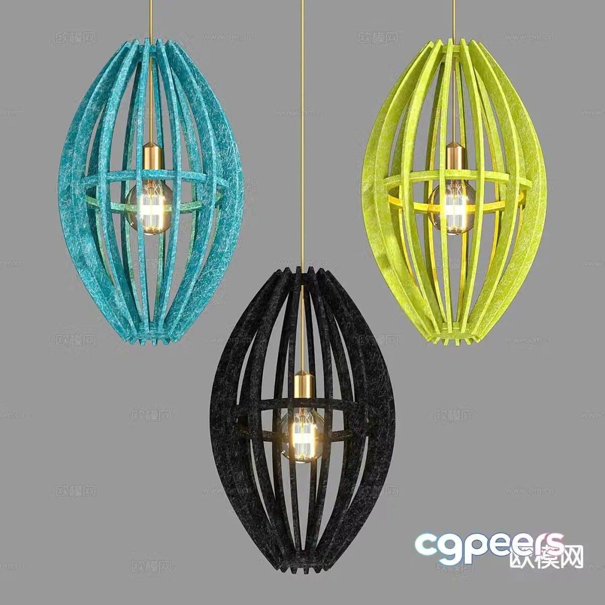 Bedside small chandelier 3d model