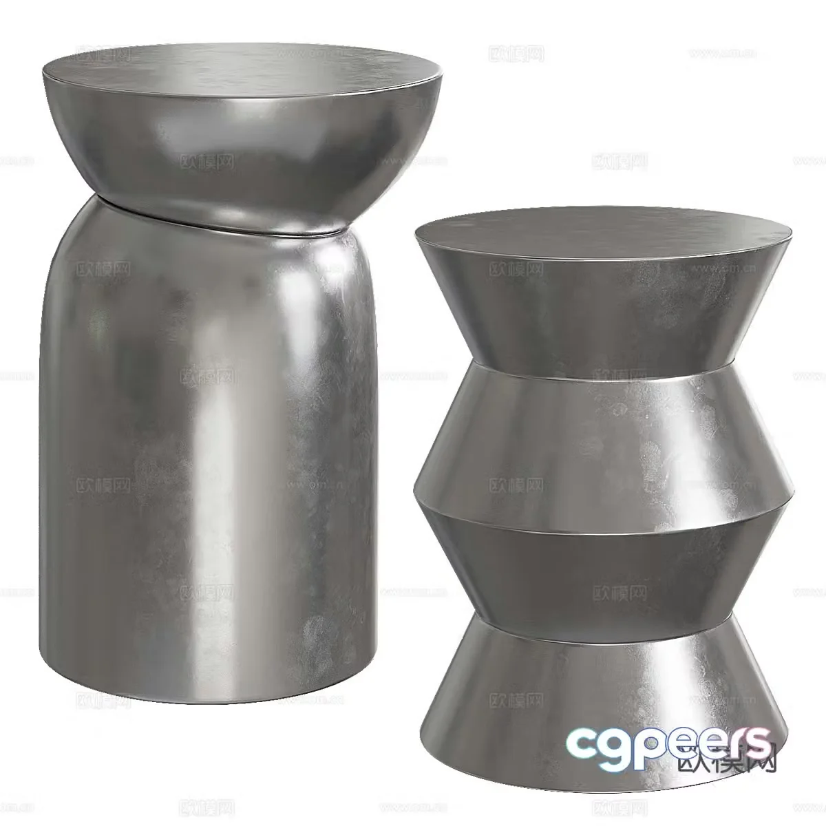 Modern light luxury metal edge 3D model