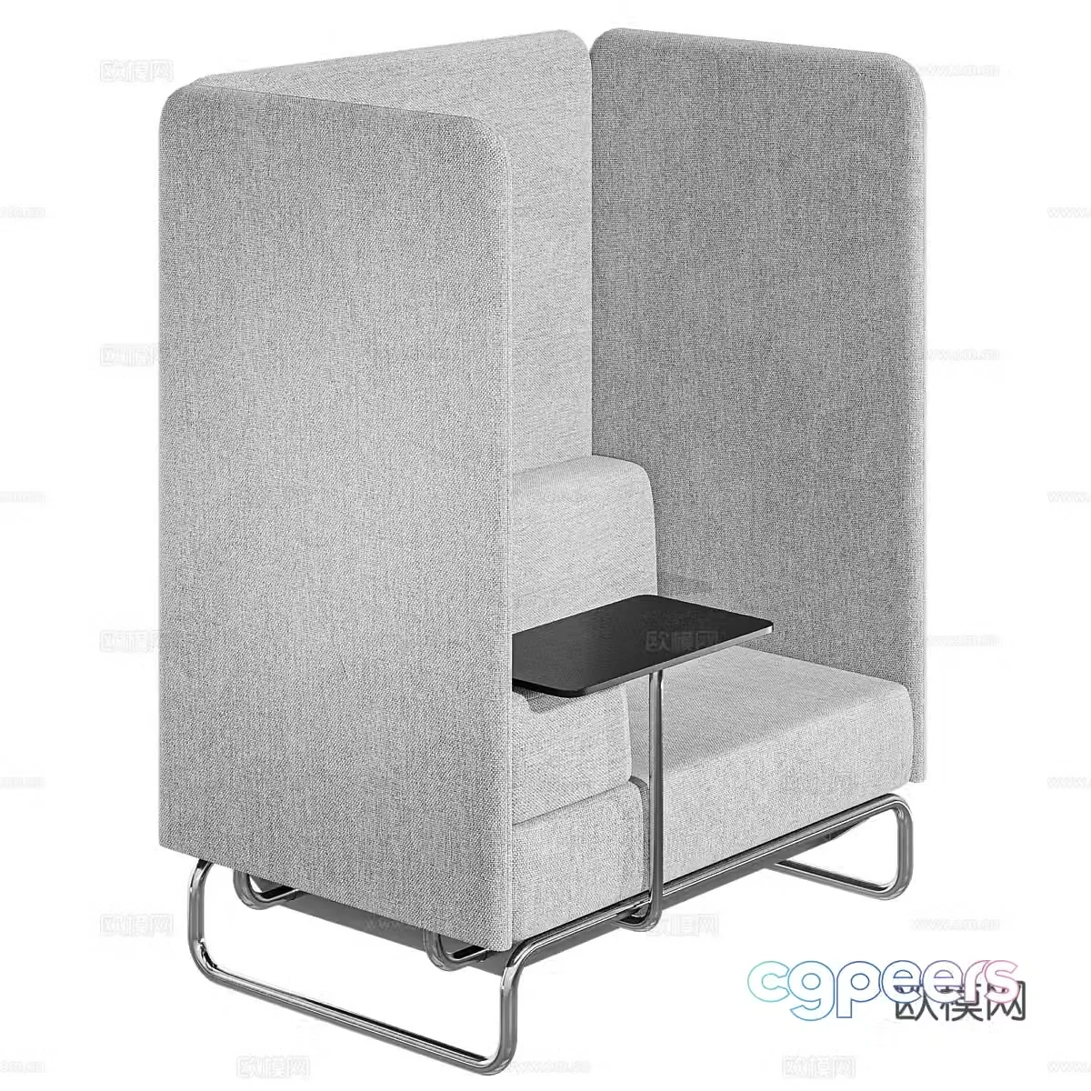 Sofa coffee table combination 3D model