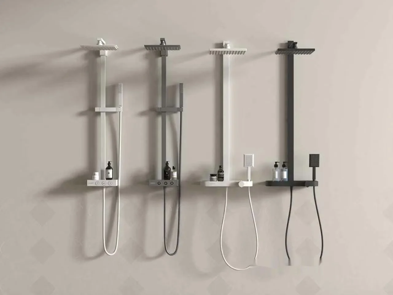Modern Shower System 3D Model – 13224 – VRAY Render