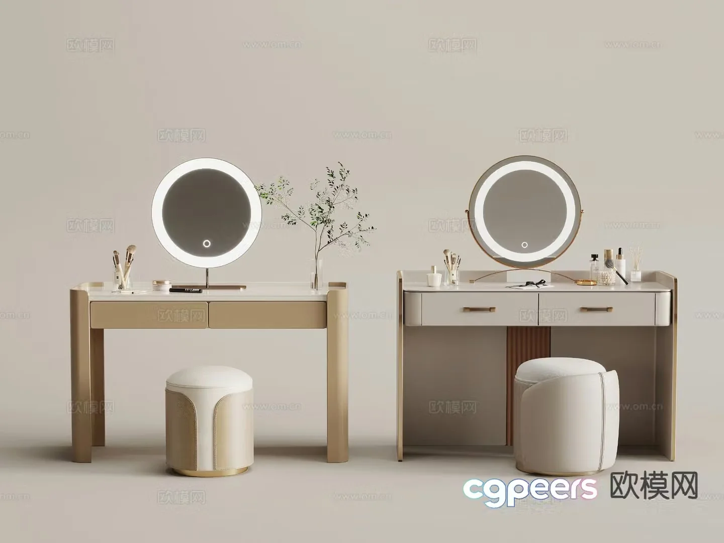 Modern dressing table dressing table 3d model