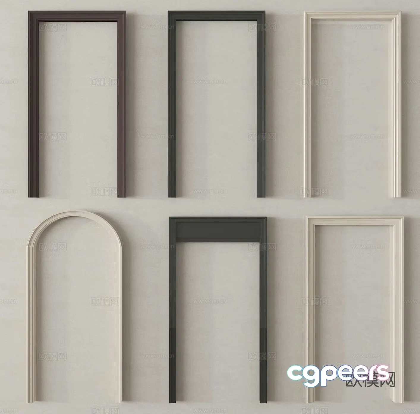 Door frame Door cover 3d model