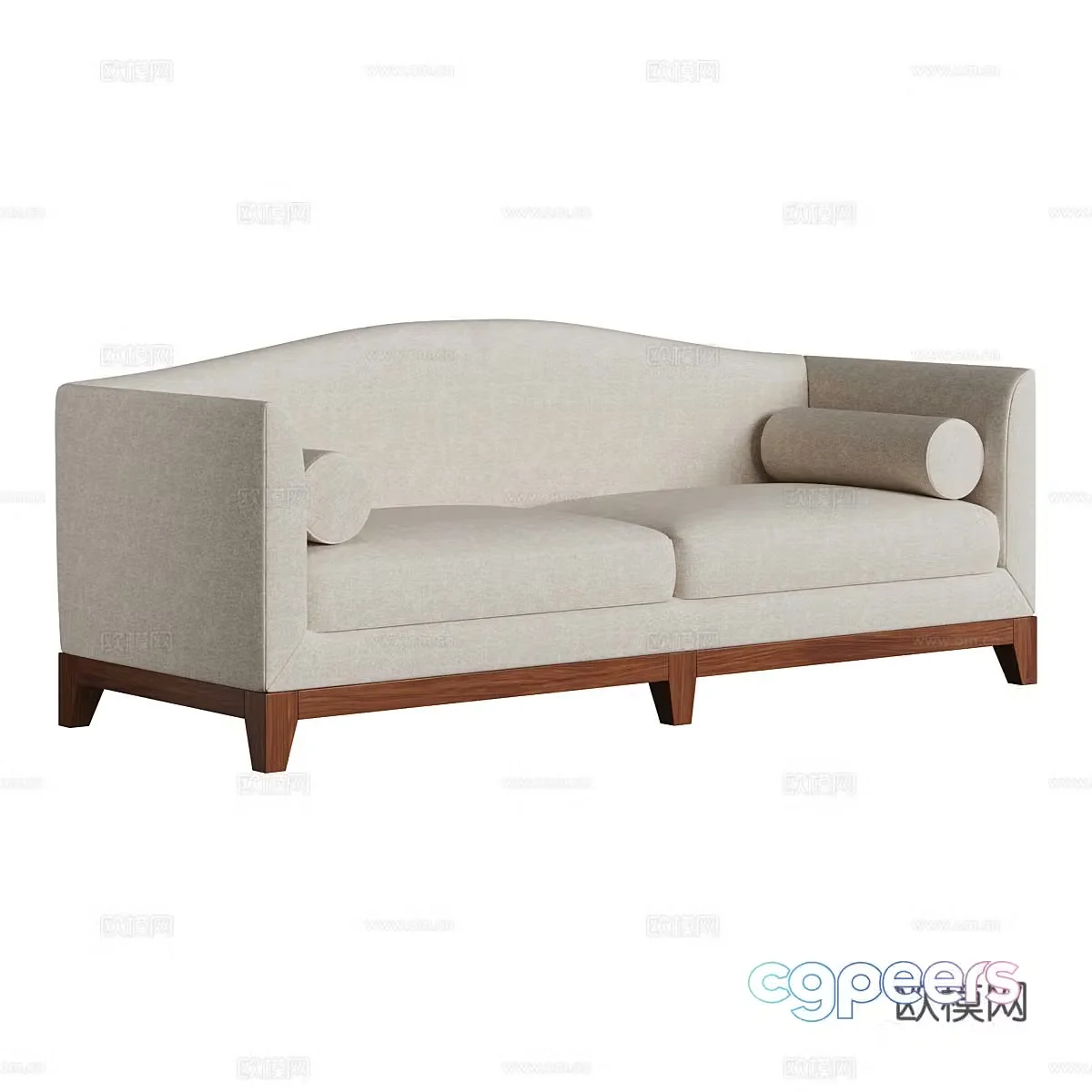 Nordic loveseat 3d model