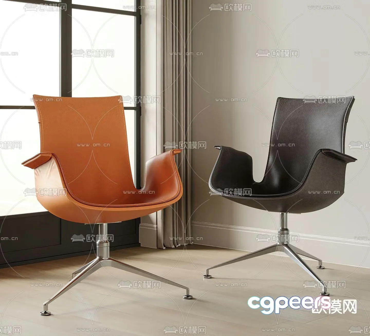 Leisure office chair 3d model