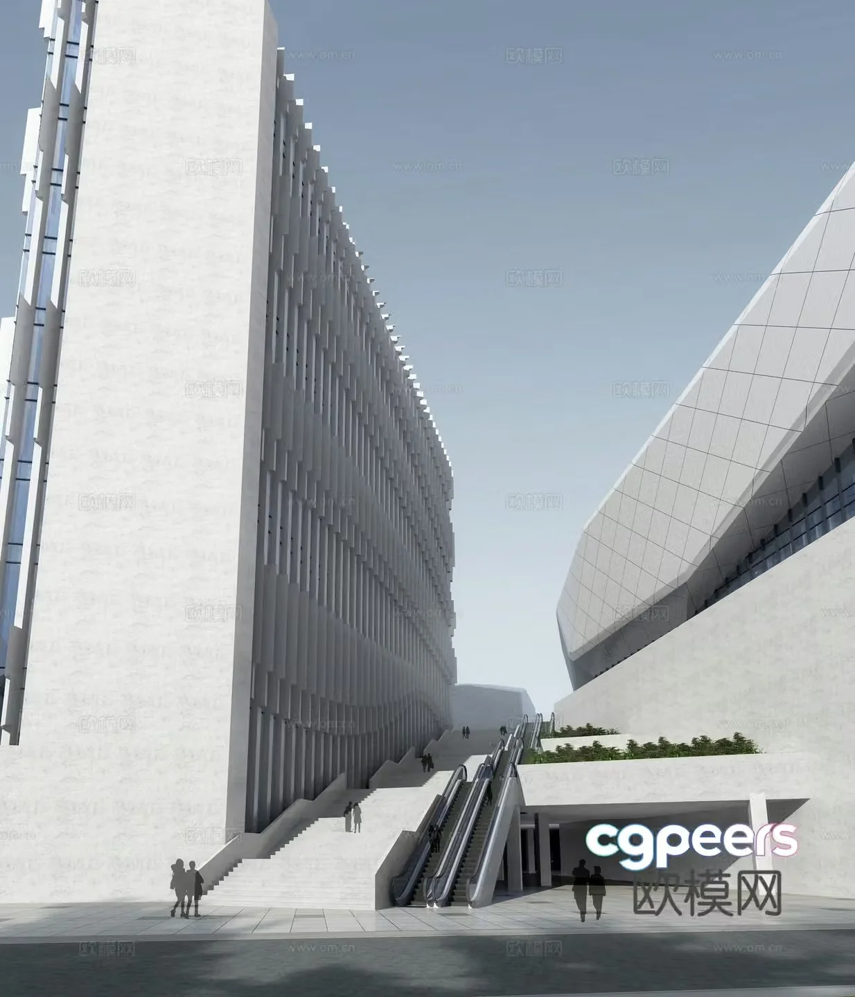 3D model of cultural center appearance