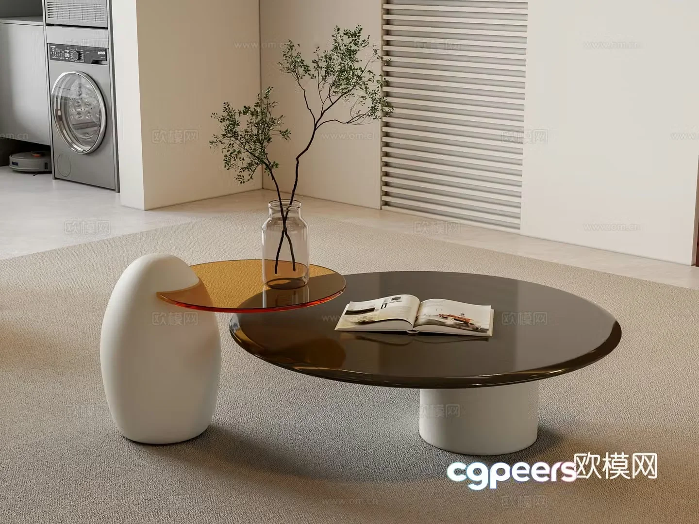 Modern coffee table 3d model
