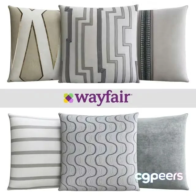 3ds Max Free – Decorative pillows from Wayfair shop
