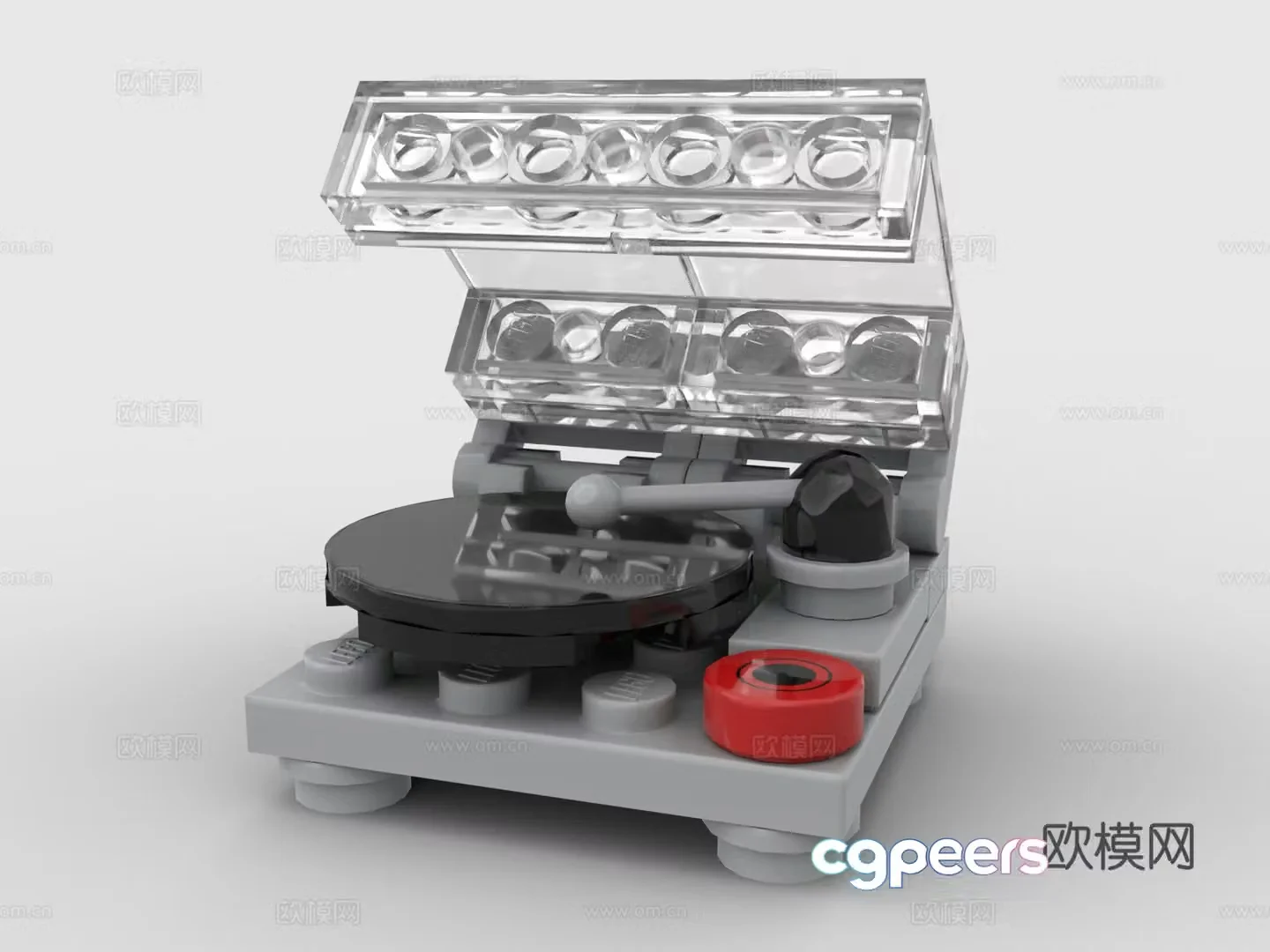 Lego LEGO Toys Building Blocks Gramophone Recorder 3D Model