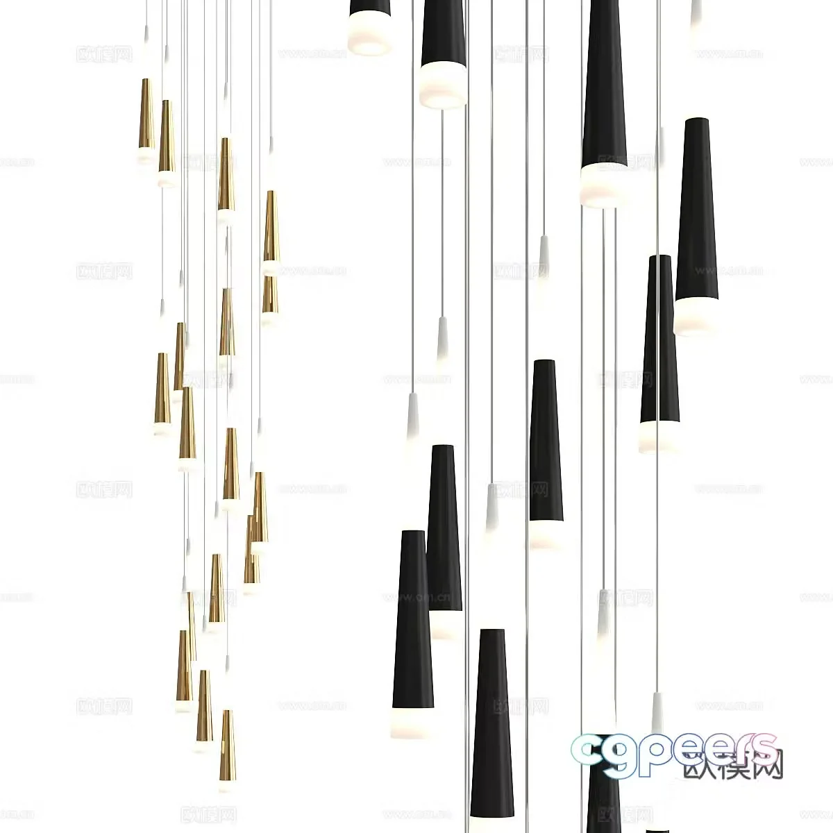 Creative chandelier 3d model